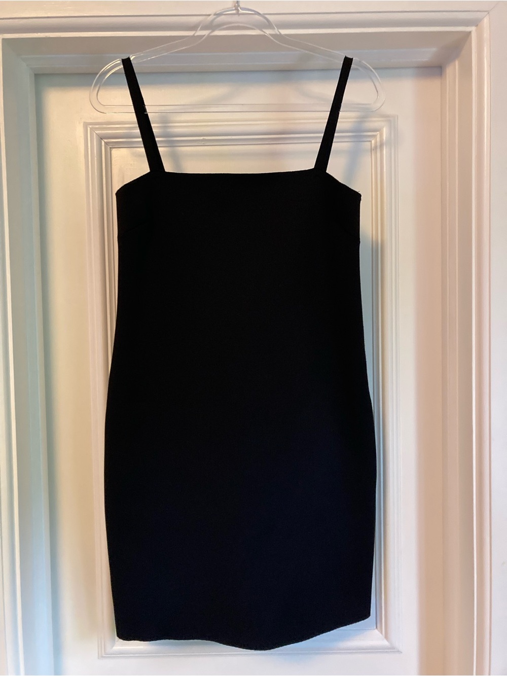 Helmut Lang Black Neoprene Mini Dress